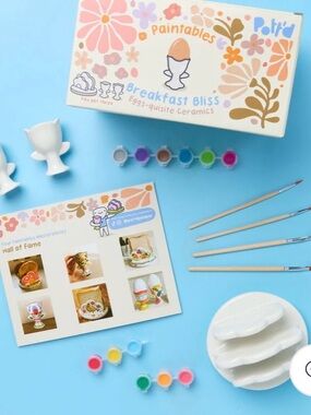 NEW Paintable 'Breakfast Bliss' Ceramic Kit